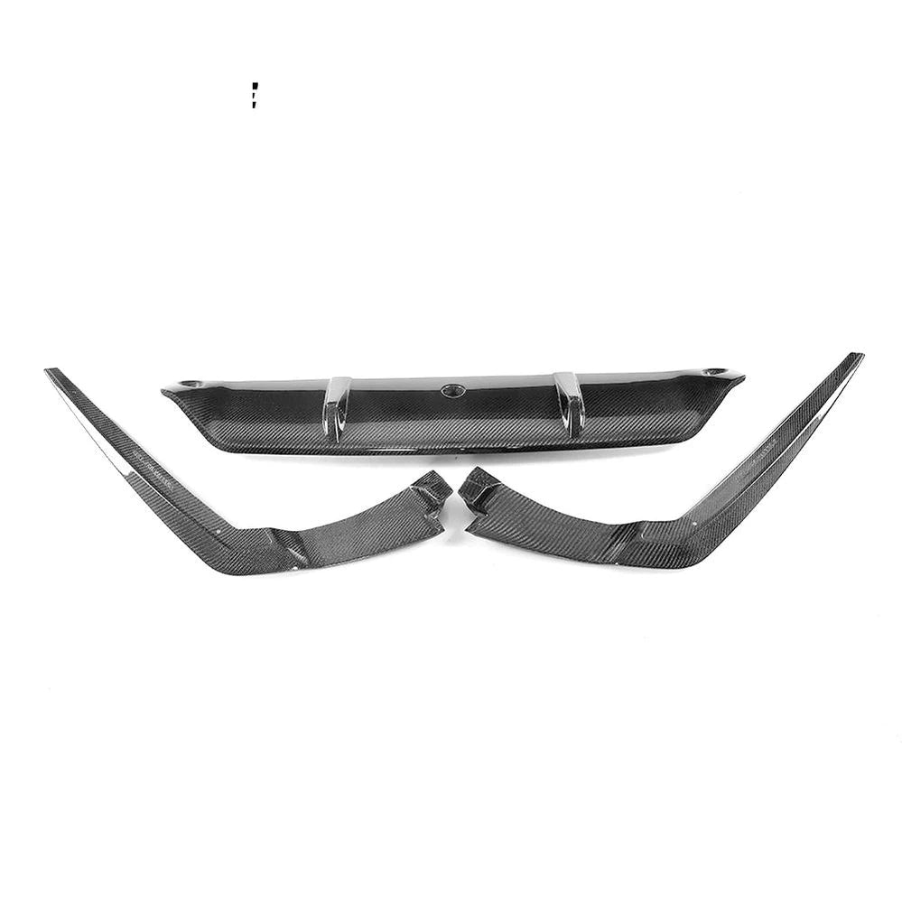 3pcs/set Carbon Fiber Rear Bumper Lip for BMW G30 G31 G38 520i 530i 540i M-sport 17-18