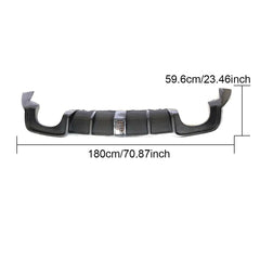 For Audi RS3 Sedan 4-Door 2017 2018 carbon fiber rear bumper lip spoiler Diffuser NON Standard