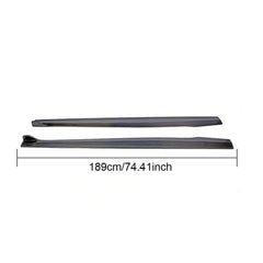 For Audi RS3 2017 2018 Carbon Fiber Side Skirts Extensions Bumper Lip Body Kits
