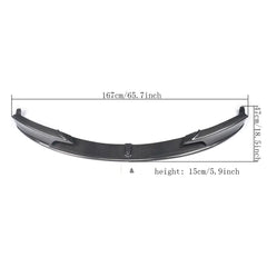 For BMW 3 Series F30 F31 M Sport Car Front Bumper Lip Spoiler Winglets Splitters 2013 - 2017 Carbon Fiber / FRP Black