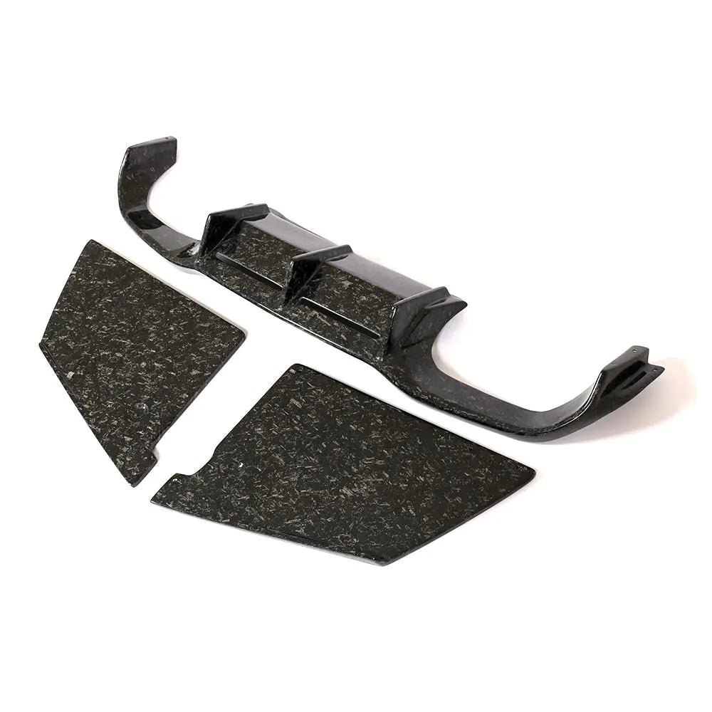 Forged Composite Diffuser for BMW F87 M2 2016 2017 2018 3pcs Style Carbon Fiber Rear Bumper Lip Spoiler