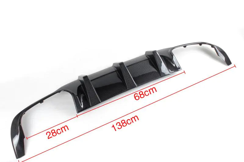 Carbon Fiber / FRP Rear Bumper Lip Diffuser Spoiler for Mercedes-Benz W204 C63 AMG Sedan Coupe 2012 2013 2014