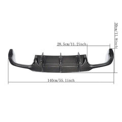 Carbon Fiber / FRP Rear Bumper Diffuser lip for Mercedes-Benz C-Class W204 C63 AMG C300 Sport Sedan 2012 - 2014