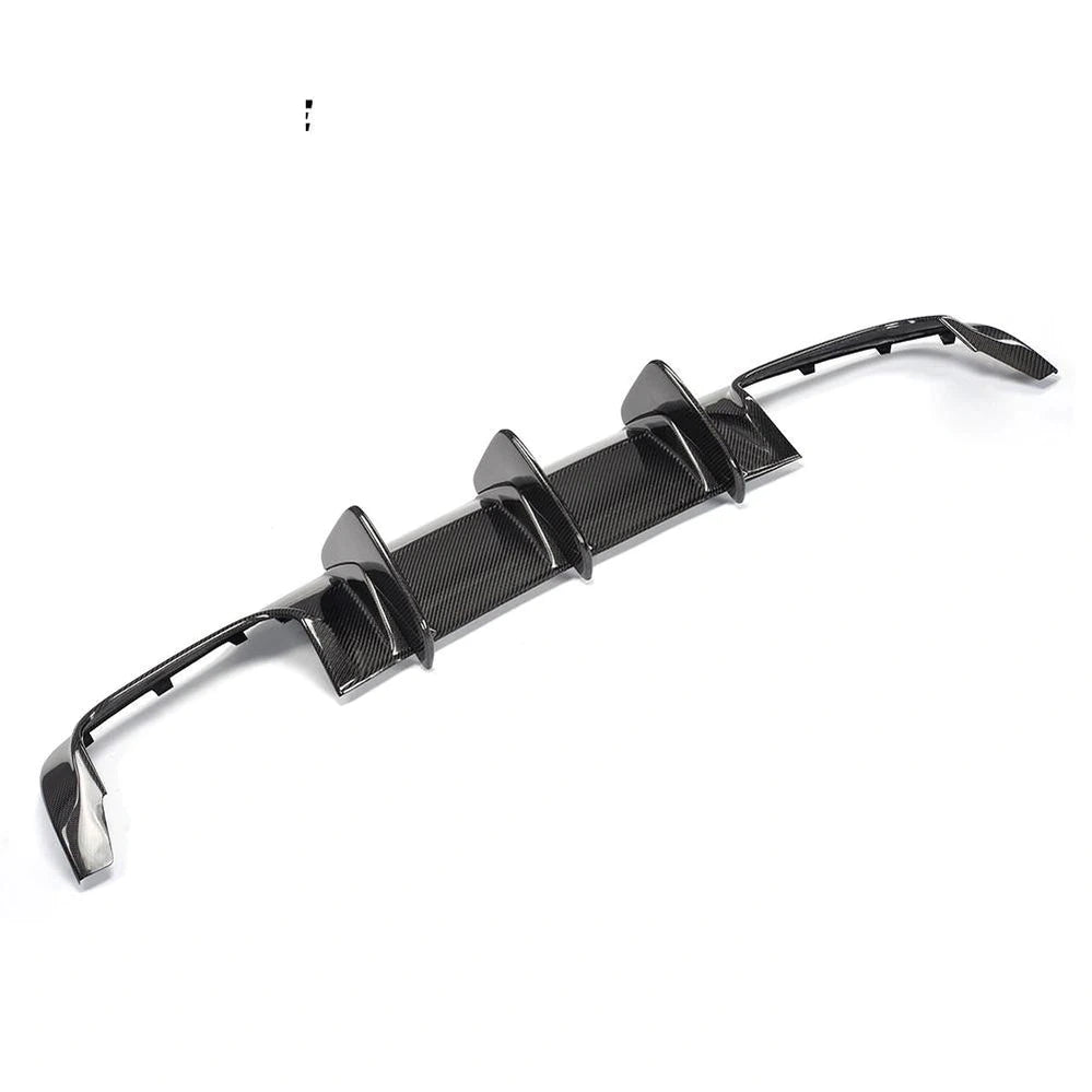 Carbon Fiber / FRP Rear Bumper Diffuser lip for Mercedes-Benz C-Class W204 C63 AMG C300 Sport Sedan 2012 - 2014