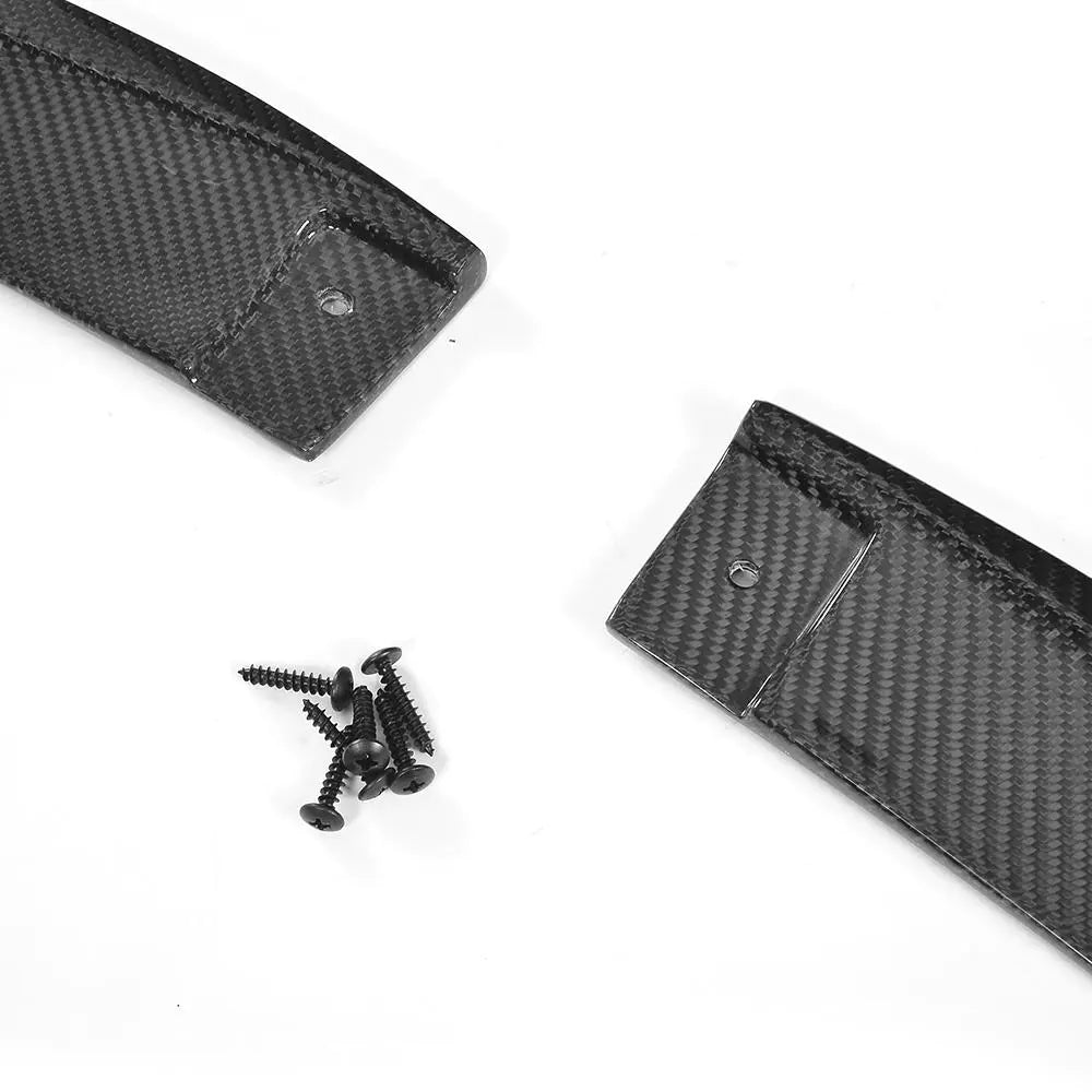 Front Bumper Lip Spoiler Splitters for Mercedes-Benz C Class W205 C205 C63 AMG Coupe 2 Door 2015 - 2019 Carbon Fiber and FRP