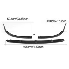 Front Bumper Lip Spoiler Splitters for Mercedes-Benz C Class W205 C205 C63 AMG Coupe 2 Door 2015 - 2019 Carbon Fiber and FRP
