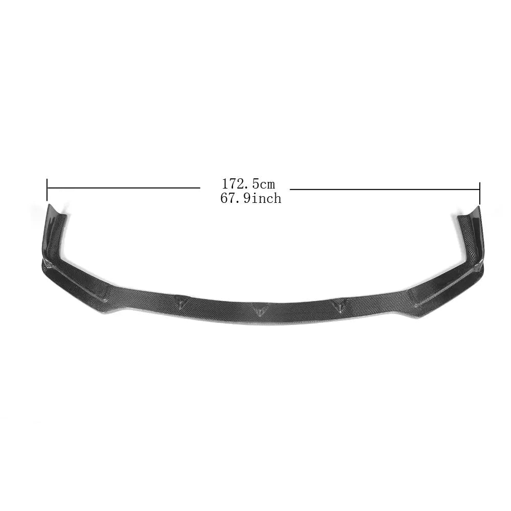 Front Bumper Lip Spoiler Splitters for Infiniti Q50 Sport Sedan 4-Door Only 2014 - 2017 Carbon Fiber / FRP / PU