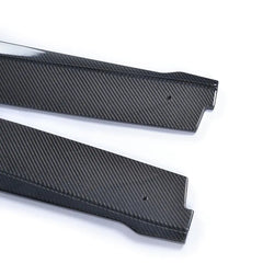 Carbon Fiber Car Side Skirts Extensions Body Lips for Infiniti Q50 Sedan 4-Door 2013 - 2017