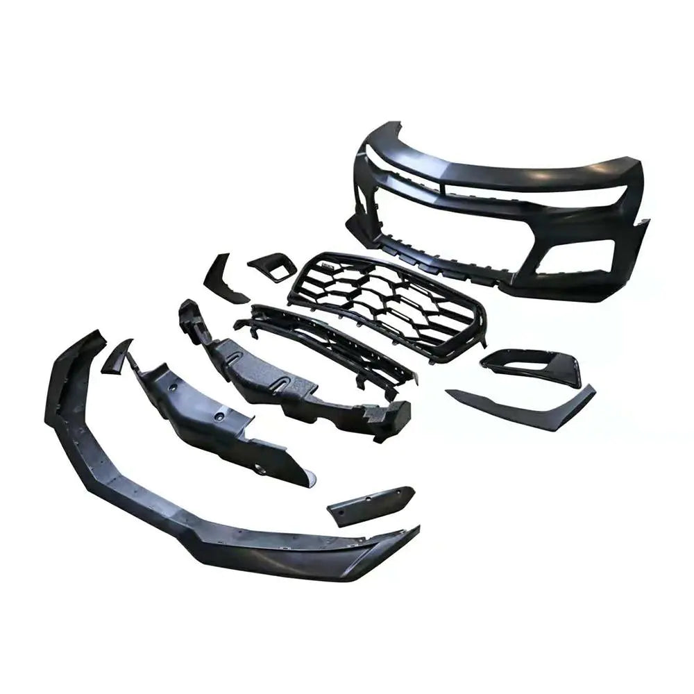Carbon Fiber / FRP Front Bumper Lip For Chevrolet Camaro 2016 - 2019 Front Bumper Lip Spoiler Body Kits