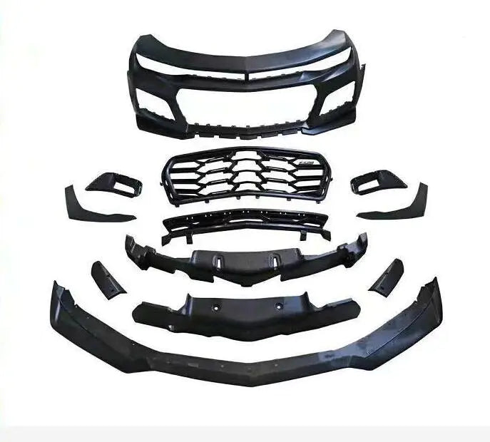 Carbon Fiber / FRP Front Bumper Lip For Chevrolet Camaro 2016 - 2019 Front Bumper Lip Spoiler Body Kits