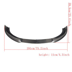 Front Bumper Lip Spoiler Splitters for Porsche Panamera 2010 2011 2012 2013 Carbon Front Bumper Lip Spoiler Carbon Fiber / FRP