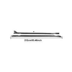 Carbon Fiber Side Skirts Extesion Lips Bumper Aprons For Porsche Panamera Base GTS Turbo S Hatchback 4 Door 2014 - 2016