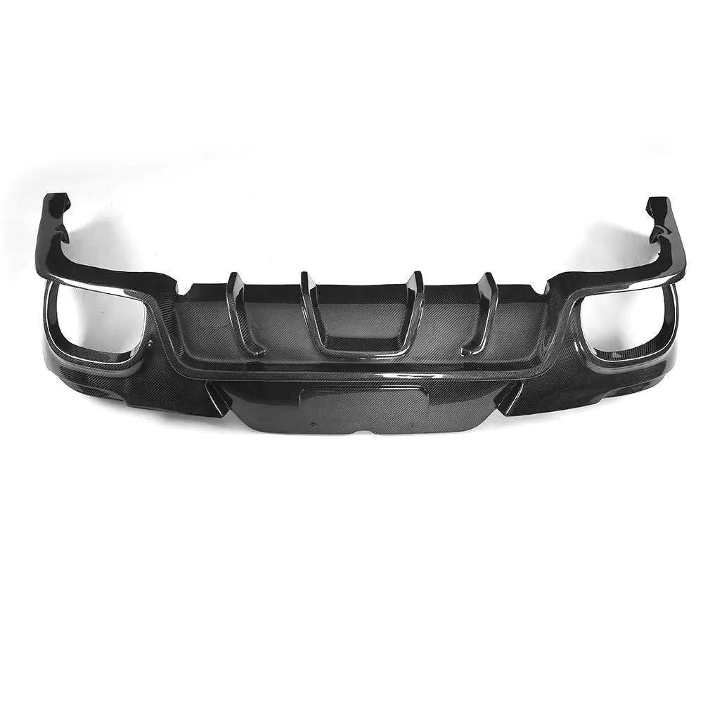 Carbon Fiber Rear Diffuser Lip Spoiler Bumper Guard for Porsche Panamera Hatchback 4 Door 2014 - 2016 Car Styling