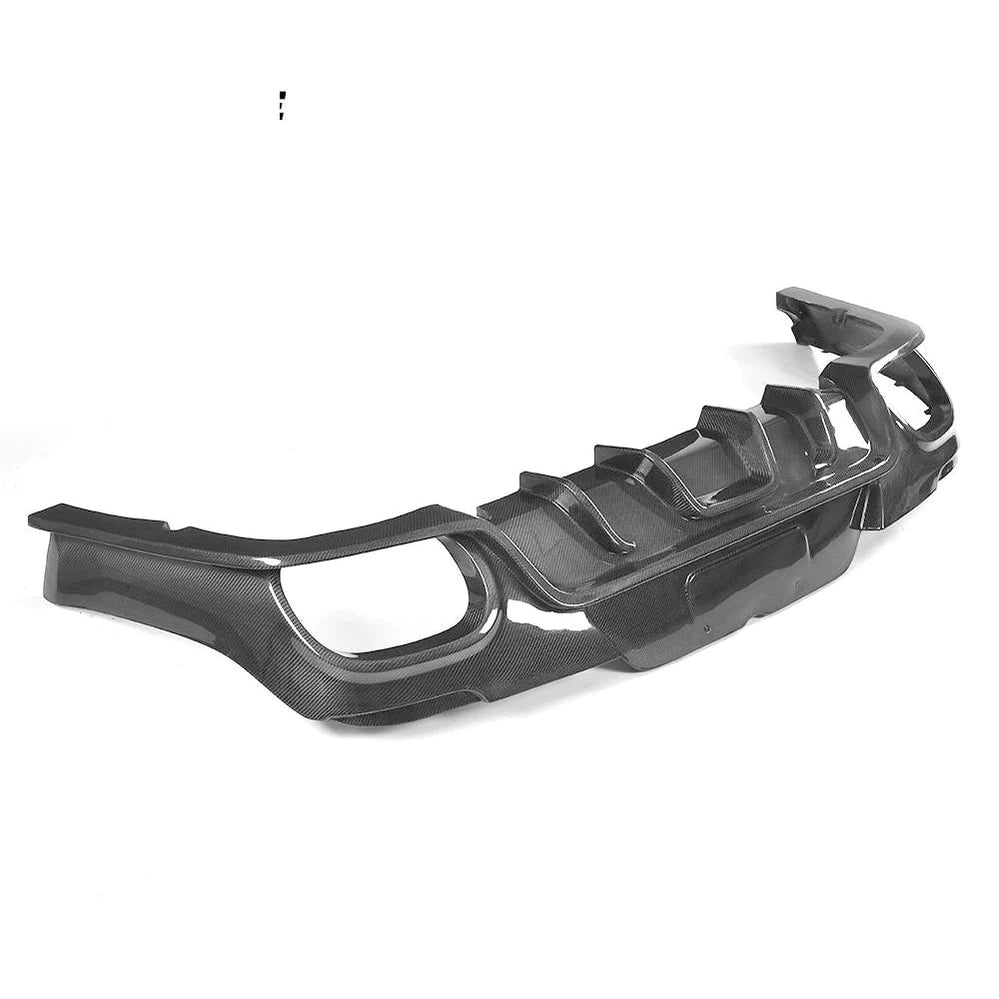 Carbon Fiber Rear Diffuser Lip Spoiler Bumper Guard for Porsche Panamera Hatchback 4 Door 2014 - 2016 Car Styling