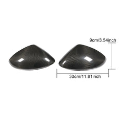 Carbon Fiber Side Rear View Mirror Cover Caps for Porsche Panamera 971 2017 2018 2019 Add On Style