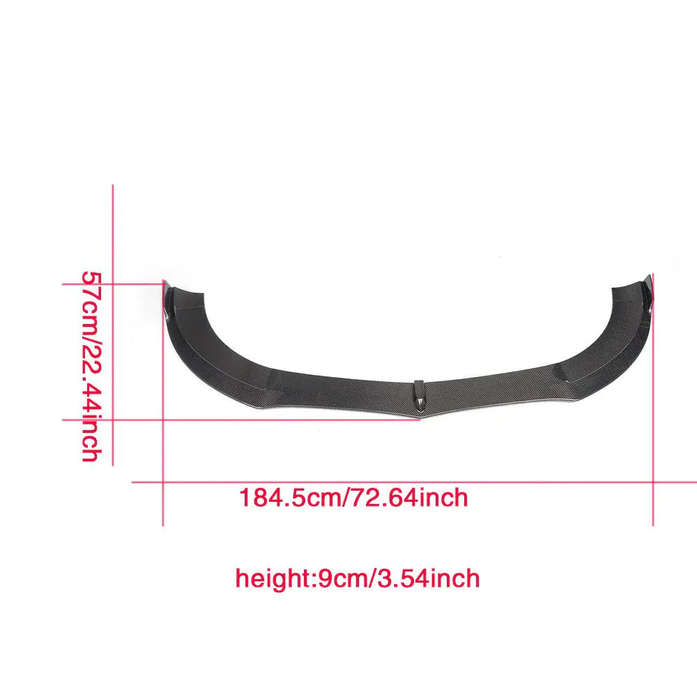 Carbon Fiber / FRP Car Front Bumper Lip Spoiler Splitters for Mercedes-Benz CLS400 CLS550 W218 2015 - 2017 Front Splitters