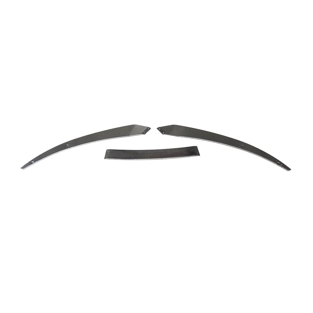 3pcs Carbon Fiber Front Lip for Audi R8 Coupe Convertible 2-Door 2016-2018