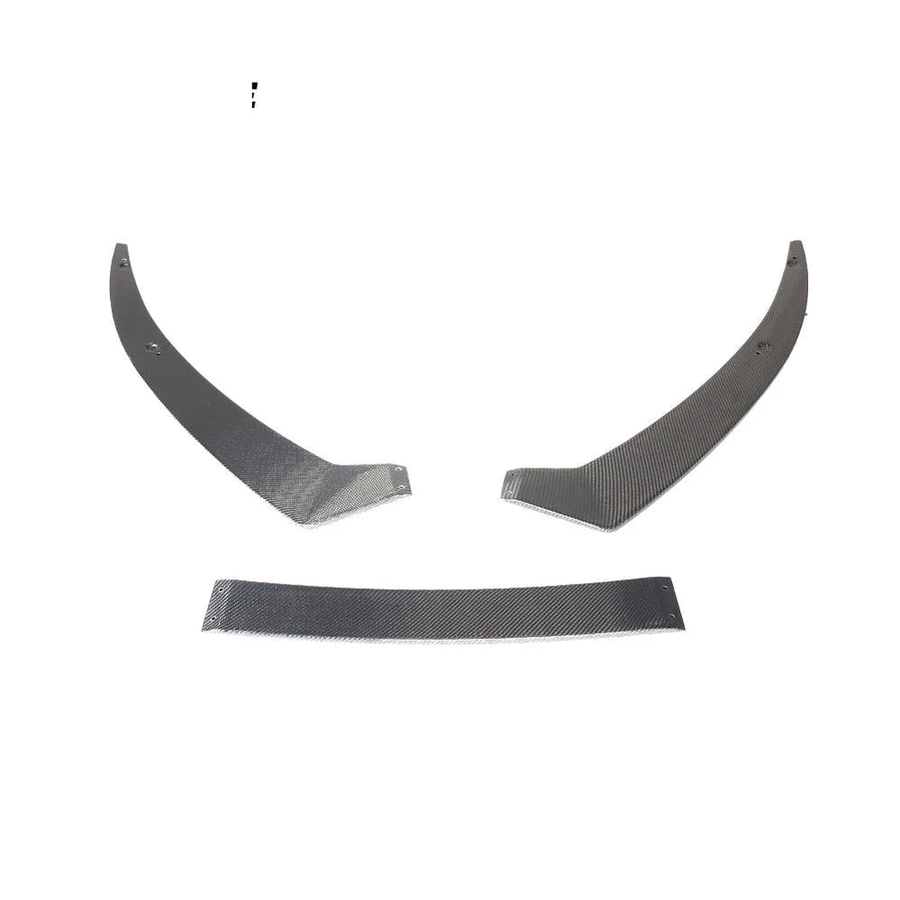 3pcs Carbon Fiber Front Lip for Audi R8 Coupe Convertible 2-Door 2016-2018