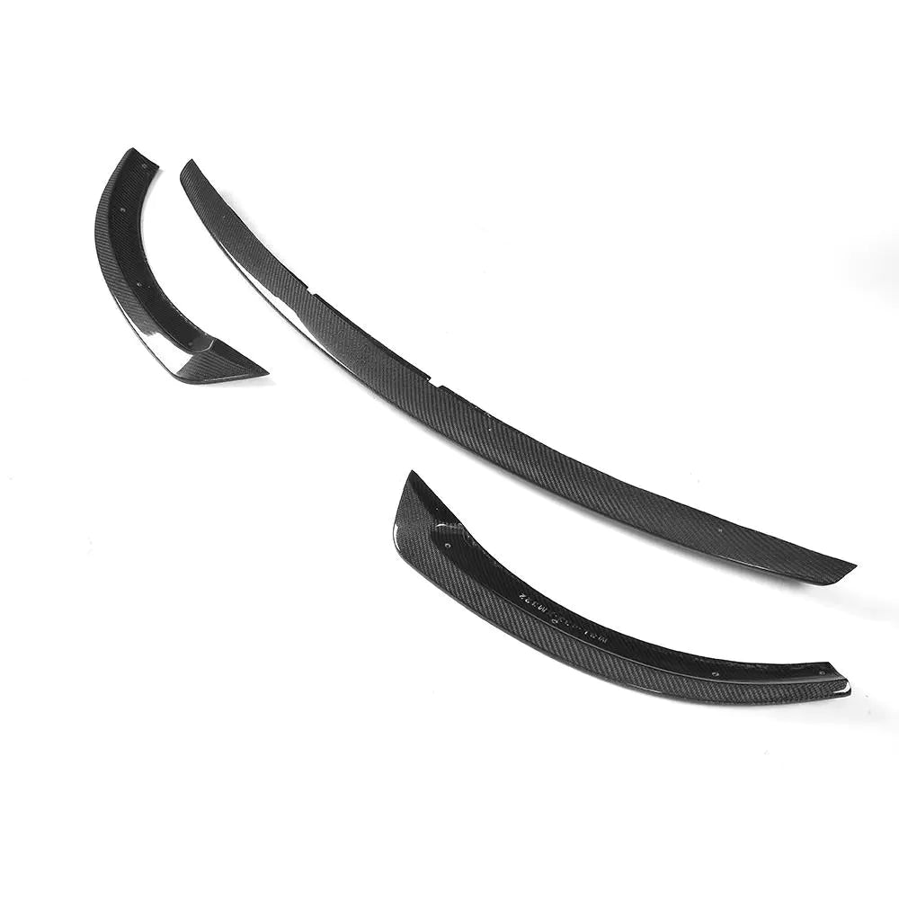 3PCS/SET Carbon Fiber Front Lip for Mercedes Benz E-Class W213 E43 Sport Sedan 17-18