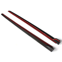 Carbon Fiber Car Side Skirts for VW Polo Hatchback 15-16