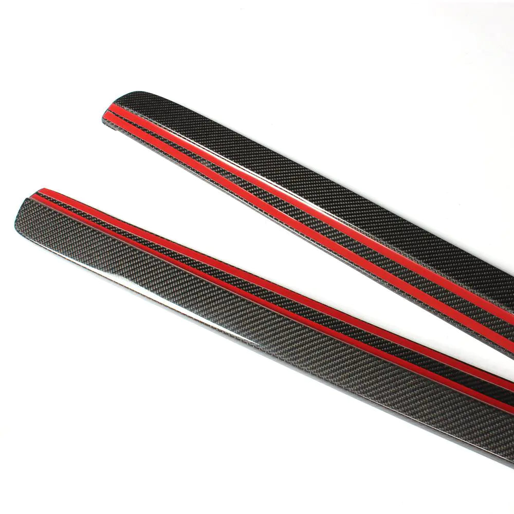 Carbon Fiber Car Side Skirts for VW Polo Hatchback 15-16