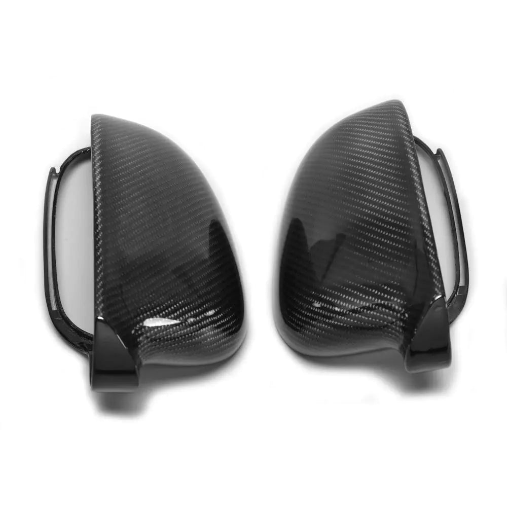 Replacement Carbon Fiber Rear View Mirror Caps for VW Golf V GTI MK5 R32