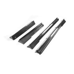 Carbon Fiber Side Skirts Extensions for Tesla Model S 14-17