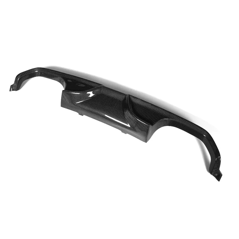 Carbon Fiber Rear Bumper Lip Diffuser for BMW F82 M4 F83 M4 F80 M3 Sedan 4-Door 2014-2017 Quad Exhaust Dual Outlet
