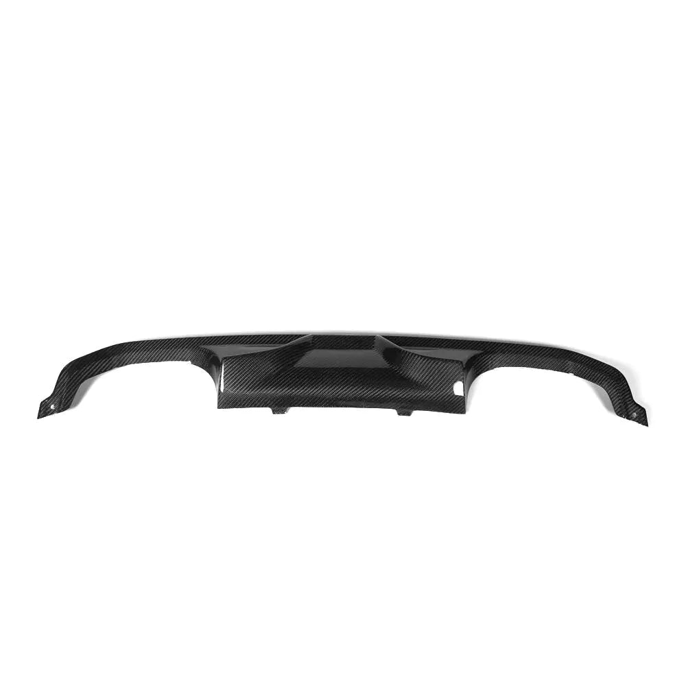 Carbon Fiber Rear Bumper Lip Diffuser for BMW F82 M4 F83 M4 F80 M3 Sedan 4-Door 2014-2017 Quad Exhaust Dual Outlet