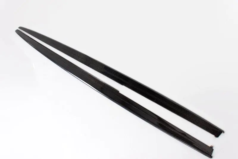 For BMW 3Series F30 320i 328i 335i M Sport Side Skirts Extension Lips Sedan 4-Door 2012 - 2017 Carbon Fiber