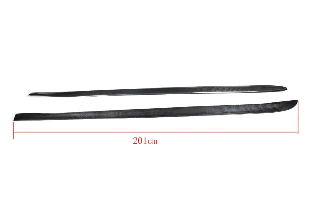 2PCs/Set Carbon Fiber Side Skirts Extension Door Upper Aprons for BMW 4 series F32 M Tech M Sport Bumper Only 2014-2017