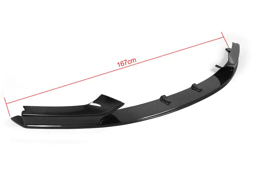 Front Bumper Lip Spoiler Splitters for BMW 2 Series 220i 230i 235i 228i F22 M Sport 2Door 2014 - 2017 Carbon Fiber