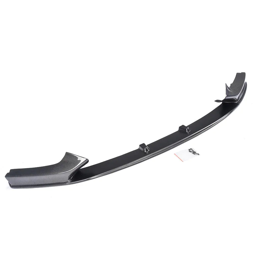 P Style Half Carbon Fiber Front Bumper Lip Spoiler for BMW F22 M235I 2 Series Mtech 2014