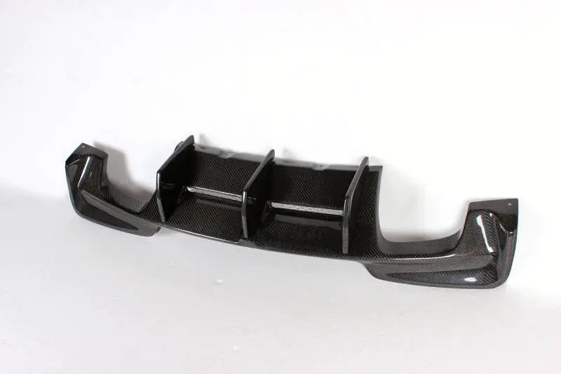 Rear Bumper Diffuser Lip Spoiler for BMW E82 1 Series 1M Coupe 2-Door 2011 2012 2013 Bumper Guard Carbon Fiber