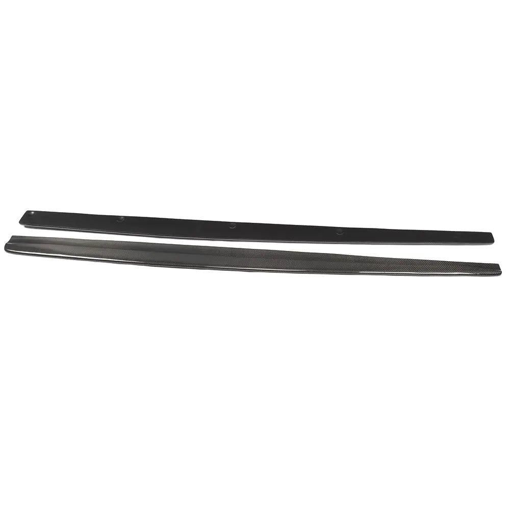 For BMW 1 Series E82 1M Coupe Sedan 2011 2012 2013 Side Skirts Extension Lip Body Kits Apron Car Racing Carbon Fiber