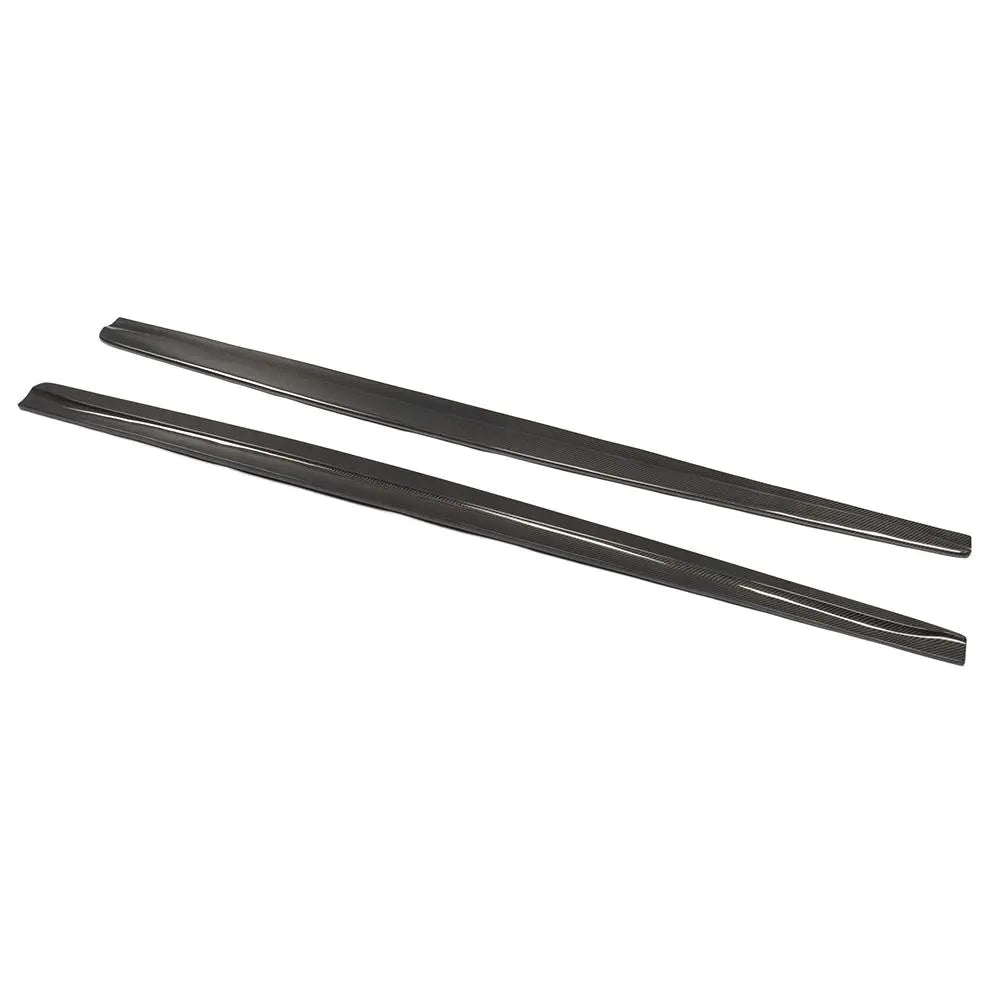For BMW 1 Series E82 1M Coupe Sedan 2011 2012 2013 Side Skirts Extension Lip Body Kits Apron Car Racing Carbon Fiber