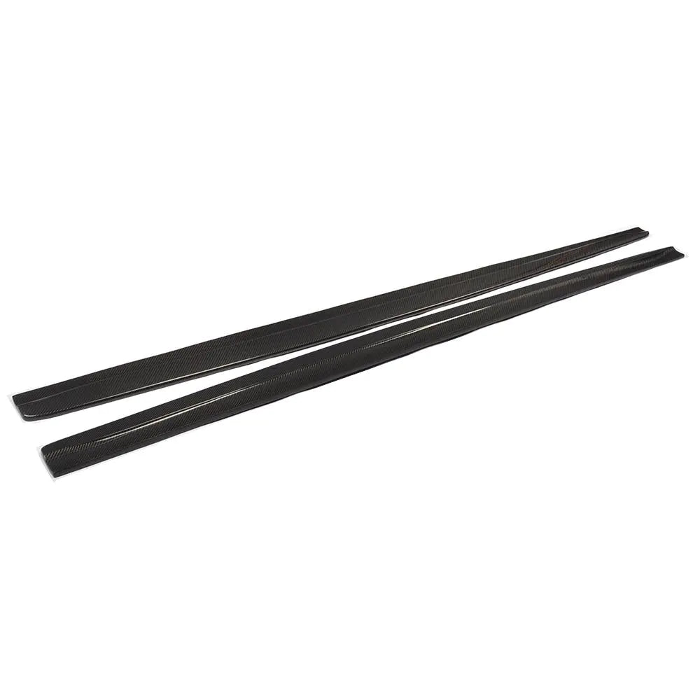 For BMW 1 Series E82 1M Coupe Sedan 2011 2012 2013 Side Skirts Extension Lip Body Kits Apron Car Racing Carbon Fiber