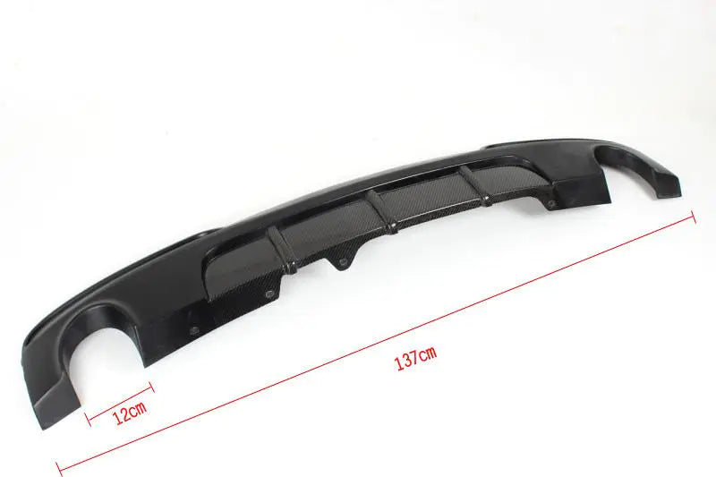 Half Carbon Fiber Car Rear Bumper Diffuser Lip for BMW F10 M Sport Sedan 530i 535i 550i 2012 - 2016