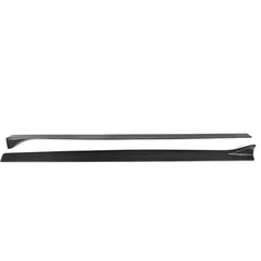 Carbon Fiber Black Auto Car Side Skirts Extension Lip Apron Side Body Kits for Audi A3 Sline S3 Sedan 4-Door 2014 - 2017