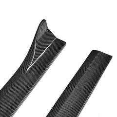 Carbon Fiber Black Auto Car Side Skirts Extension Lip Apron Side Body Kits for Audi A3 Sline S3 Sedan 4-Door 2014 - 2017