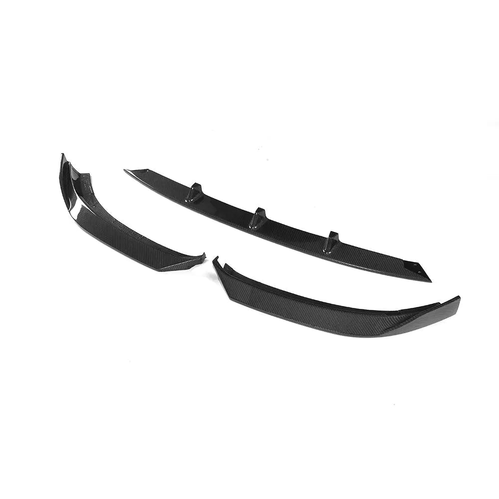 Carbon Fiber Car Front Bumper Lip Spoiler Splitters for Audi A3 Sedan 4 Door 2017 2018 Fits A3 Standard Bumper