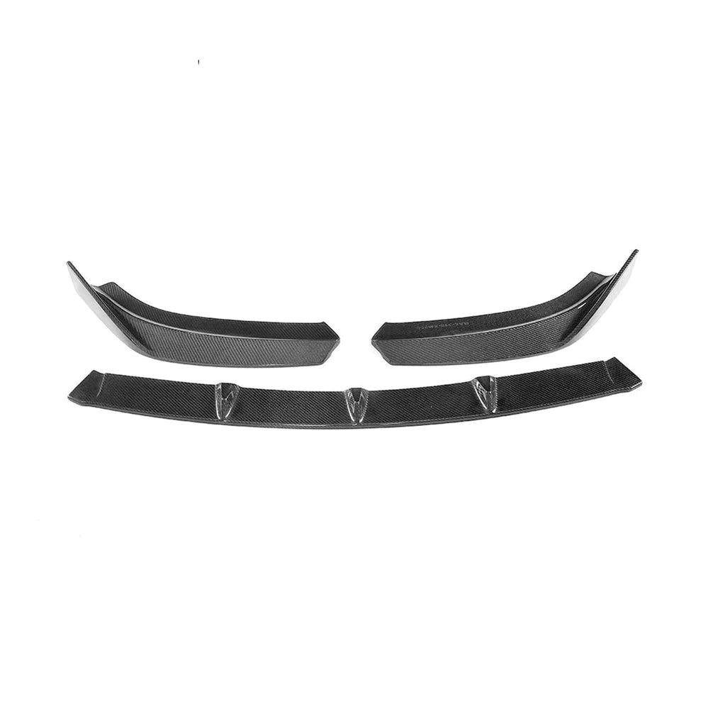 Carbon Fiber Front Bumper Lip Spoiler Splitters for Audi S3 A3 SLINE Base Prestige Progressiv Premium Plus 4-Door 2017 - 2019