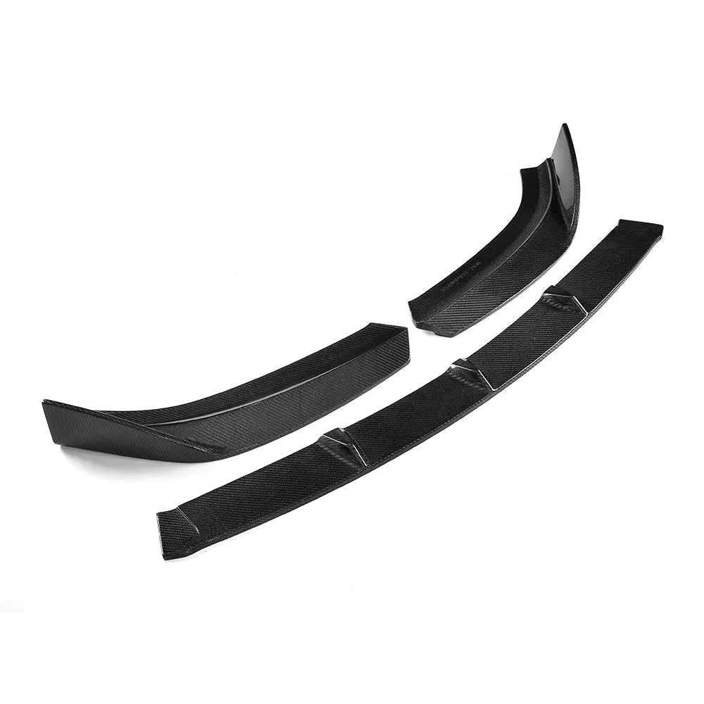 Carbon Fiber Front Bumper Lip Spoiler Splitters for Audi S3 A3 SLINE Base Prestige Progressiv Premium Plus 4-Door 2017 - 2019