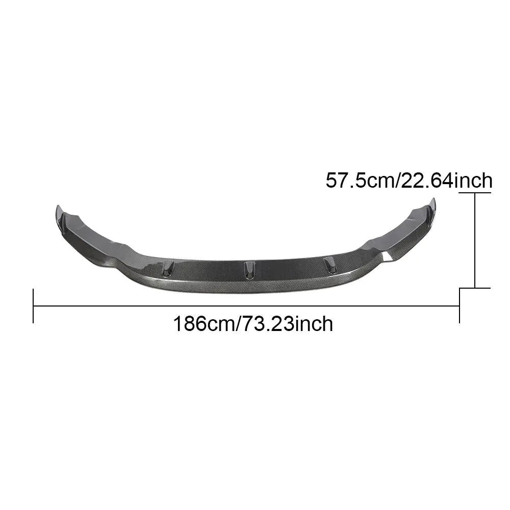 Car Front Bumper Lip Spoiler Bumper Guard Protector for BMW F85 X5M F86 X6M 2014 - 2018 Carbon Fiber