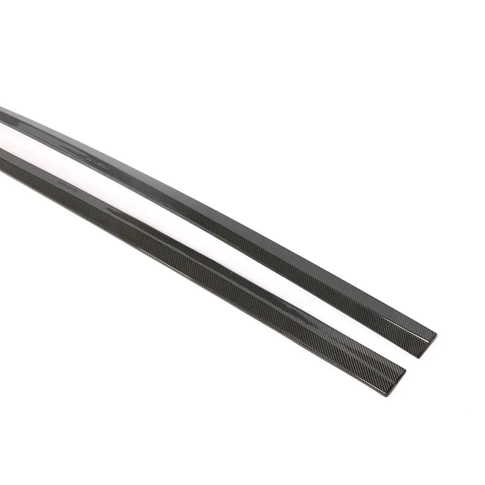 Carbon Fiber Side Skirts Extensions Lip Spoiler For BMW 6 Series F06 M Sport 4 Door 2013 2014 2015 2016 2017