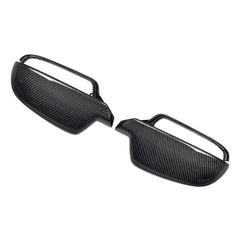 Carbon Fiber Replacement Style Car Side Mirror Covers Trim for Audi A4 B9 2013 - 2015 A5 2010 - 2015 Without Side Assist holes