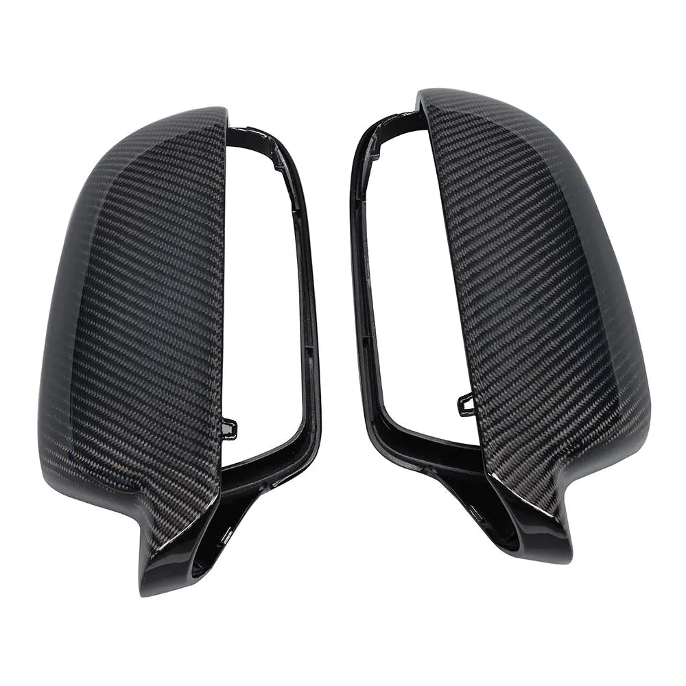 Carbon Fiber Replacement Style Car Side Mirror Covers Trim for Audi A4 B9 2013 - 2015 A5 2010 - 2015 Without Side Assist holes
