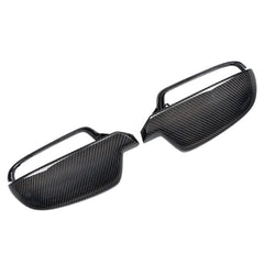Carbon Fiber Replacement Style Car Side Mirror Covers Trim for Audi A4 B9 2013 - 2015 A5 2010 - 2015 Without Side Assist holes