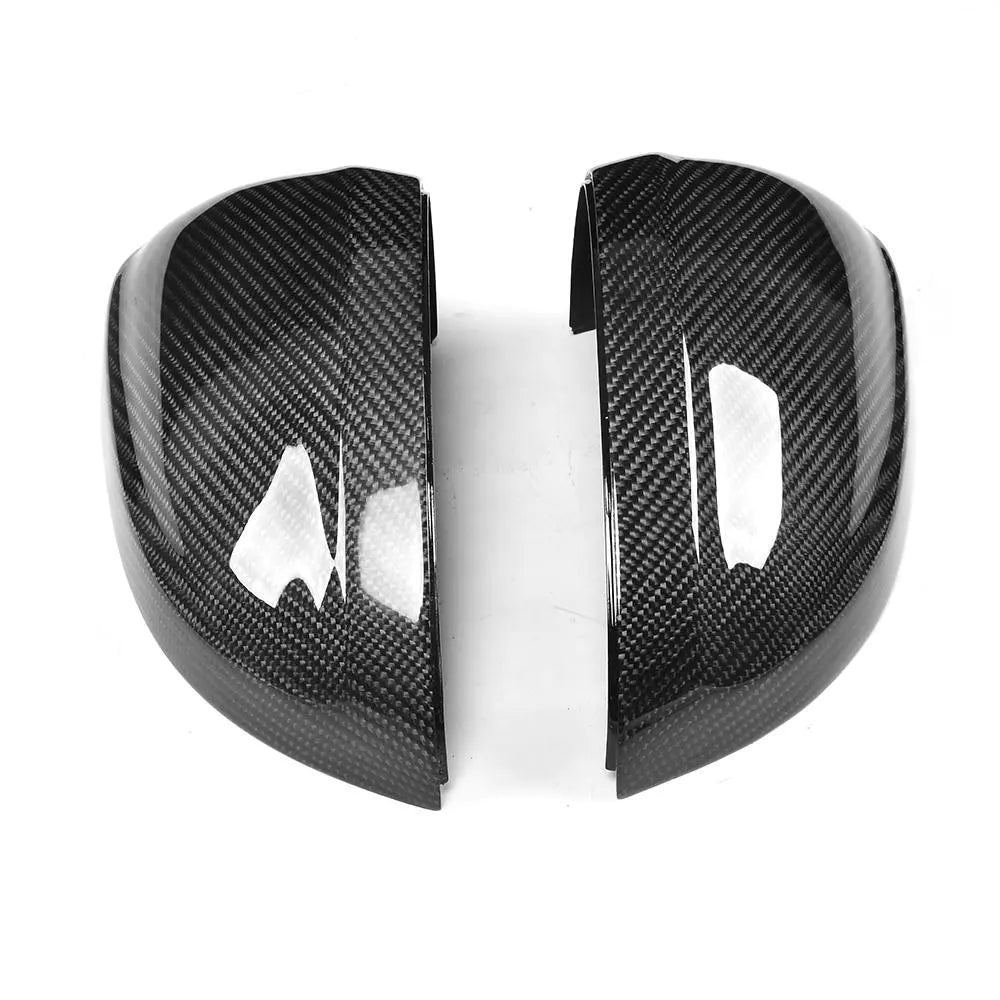 Carbon Fiber Replacement Styling Racing Rearview Mirror Cap Covers Trim With Side Lane Assist Hole for Audi A4 B9 2017