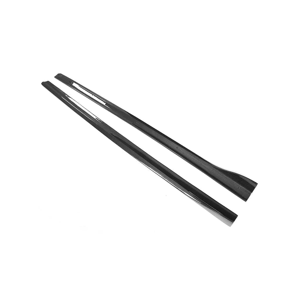 Carbon Fiber Side Skirts Extension Lips Aprons for Audi A3 S LINE S3 Sportback 4 Door 2014 2015 Car Styling
